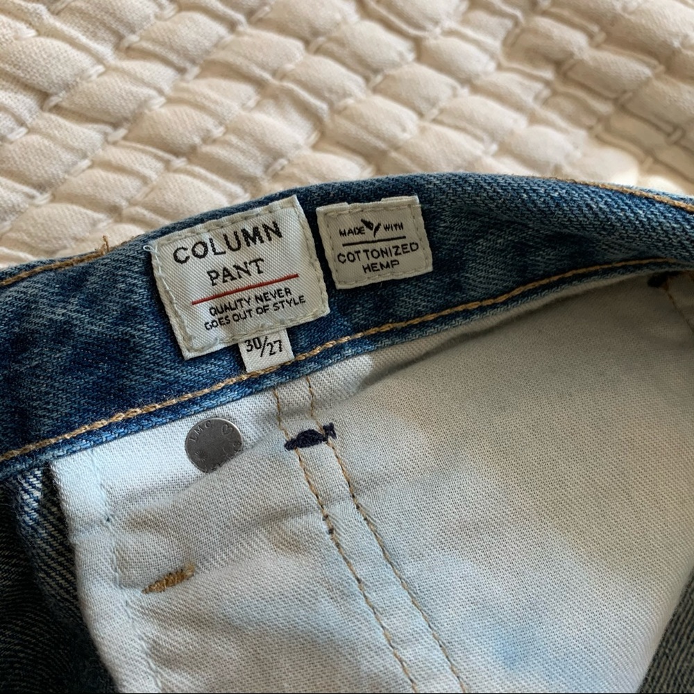 column pant in sapphire